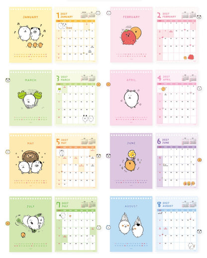 韓國Joke Bear (Dagome) 2027 Calendar