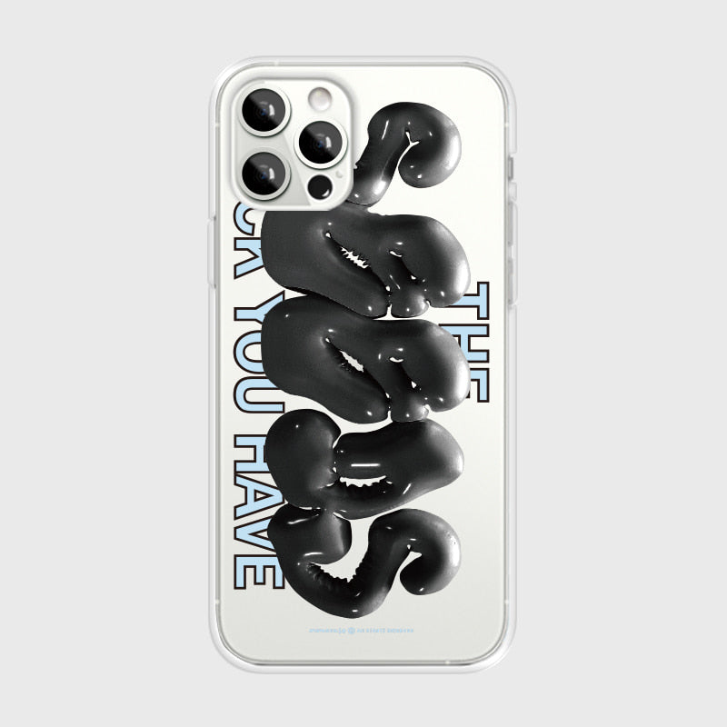 543 Seeds Black Phone Case (Clear 透明殼)