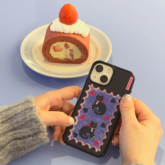 Eppah Tuxedo Cat Case (Epoxy bumper/Glass/Magsafe)