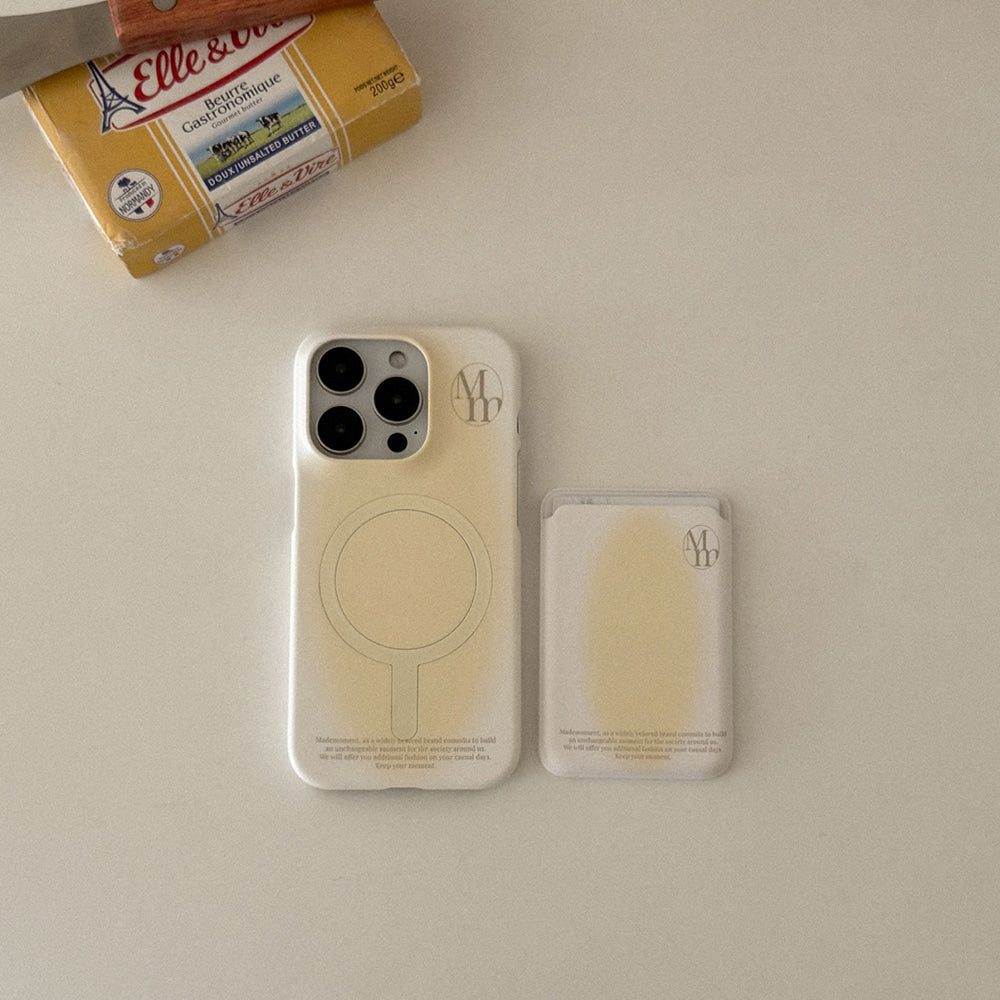 [mm] Simple Gradation Phone Case (Hard/Card Storage/Magsafe) (5色)