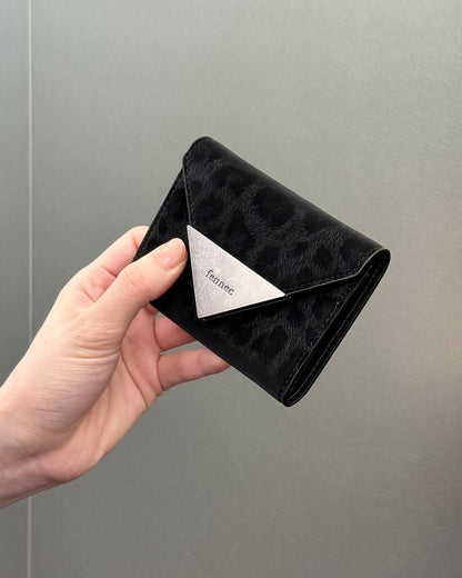 Fennec Matt Triangle Wallet - Leopard (Brown/Black)