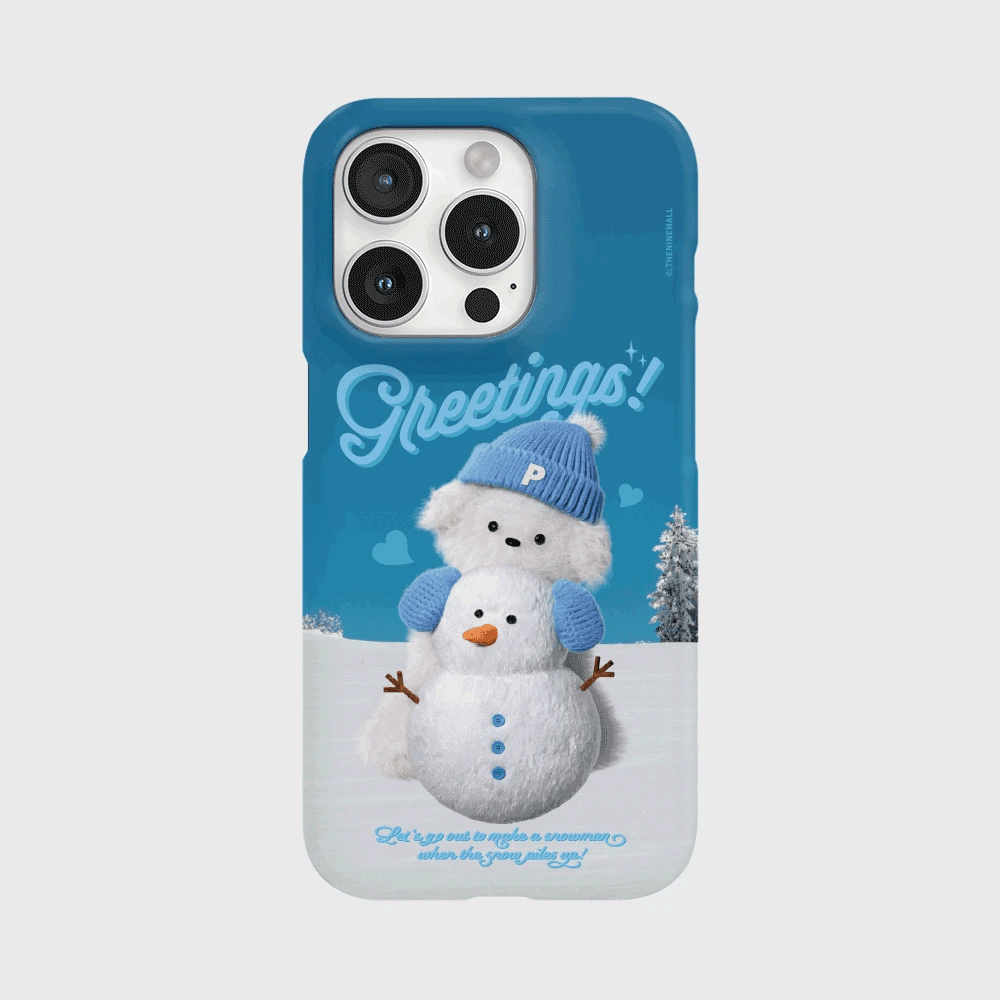 Snowman For Ppokku Phone Case (Hard/Card Storage)