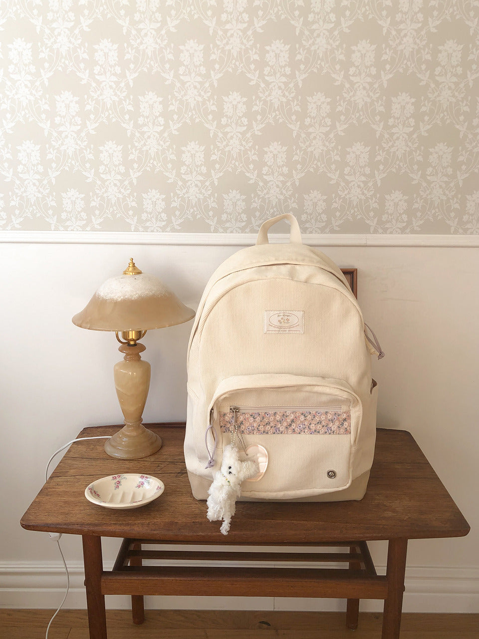 Ovuni Bon Voyage Backpack - Corduroy ivory