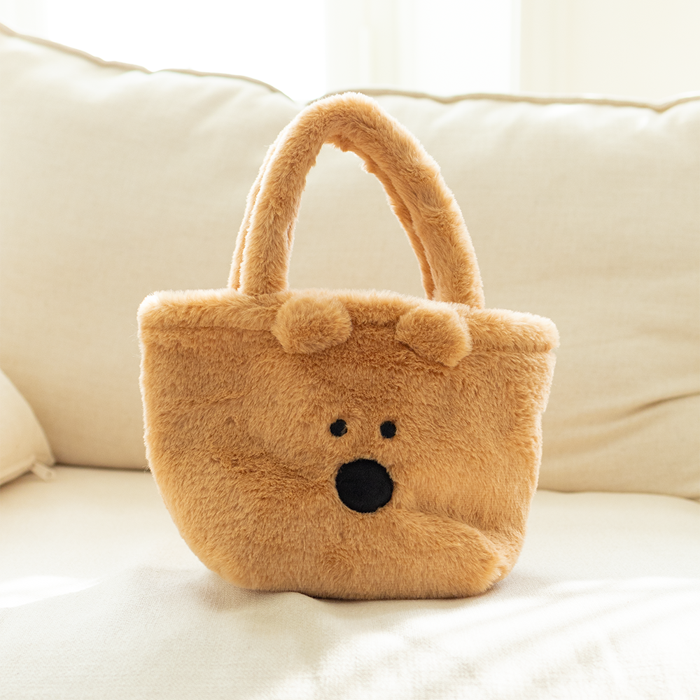 Dinotaeng Fluffy Bag (Quokka/Marsh)