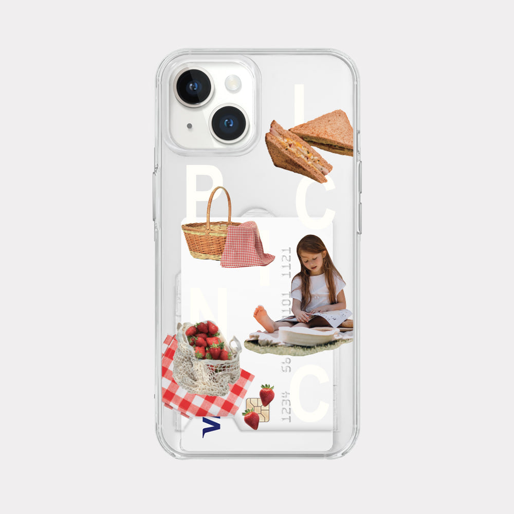 Picnic Play Phone Case (Clear/Tank Clear/Clear card storage)