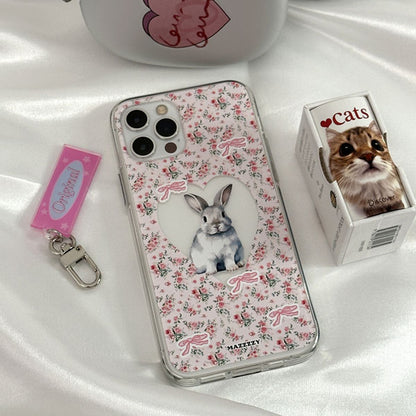 Mazzzzy Vintage bunny pattern Phone Case (Jelly/Jelly Hard/Magsafe)