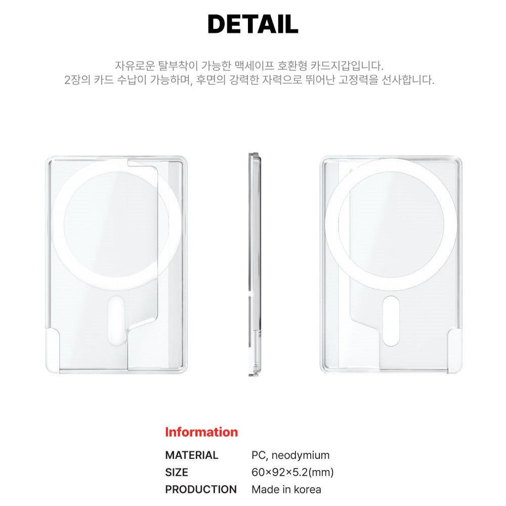 Theninemall Pattern Bad Windy Magsafe Card Zip