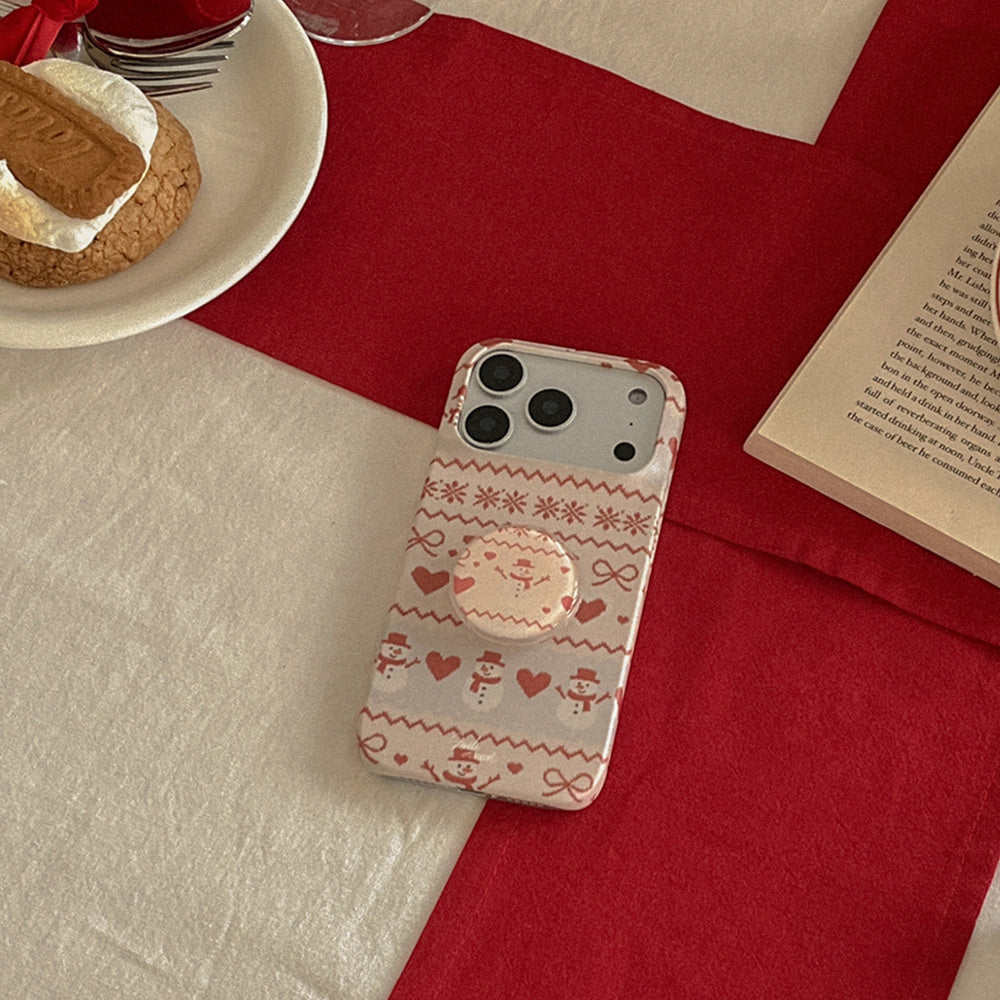 Winter Snowman Phone Case (Hard/Card Storage/Magsafe)