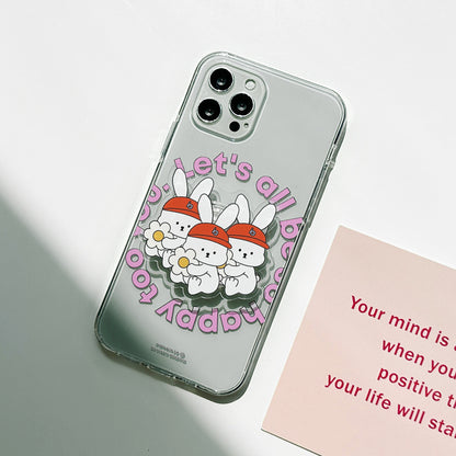 557 Happy Bunny W Phone Case (Clear 透明殼)