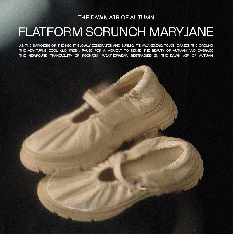 Rockfish Weatherwear Flatform Scrunch Maryjane (5色) (230-260)