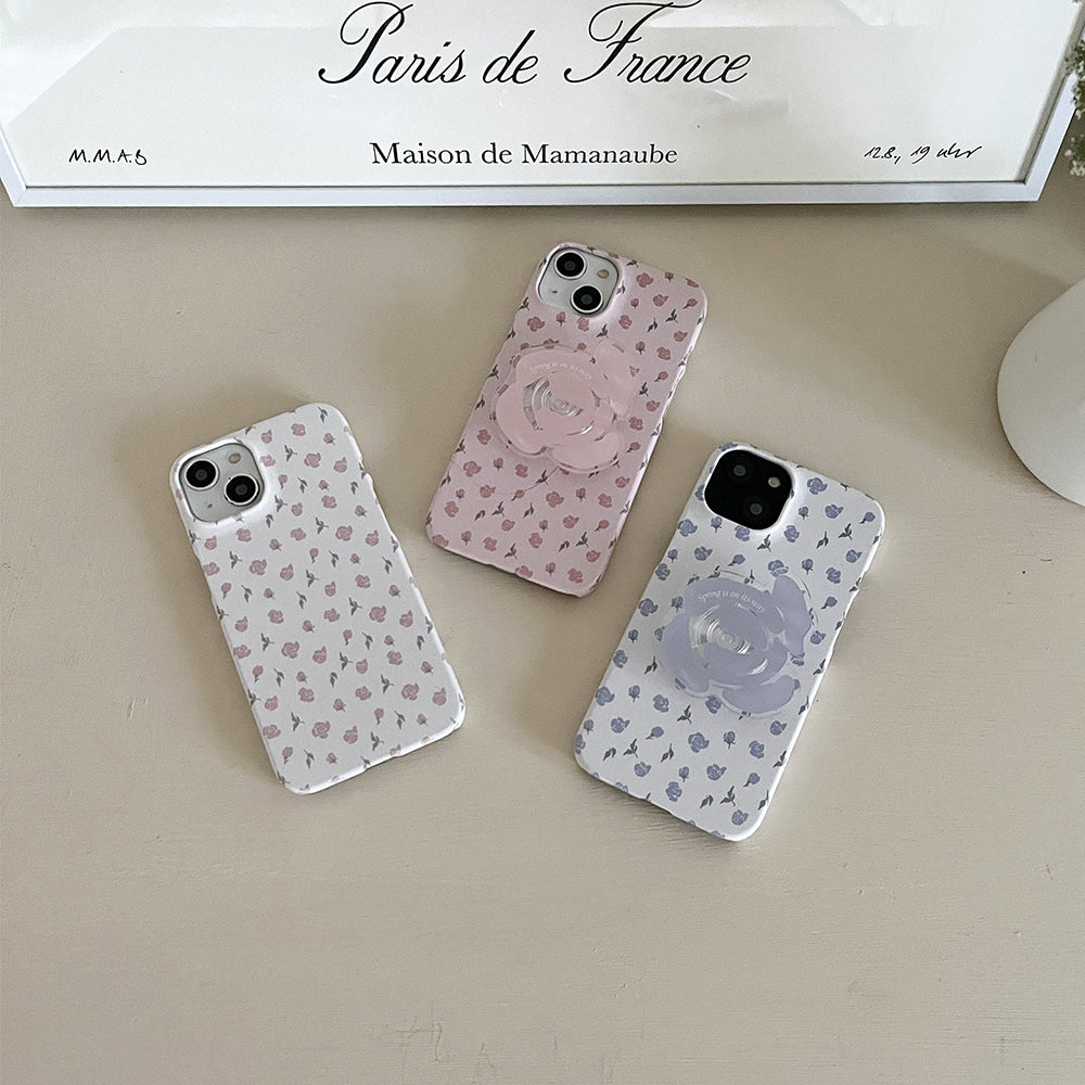 Merry Rose Vintage Phone Case (Hard/Card Storage) (3色)