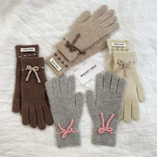 Bracket Table Ribbon Gloves (5色)