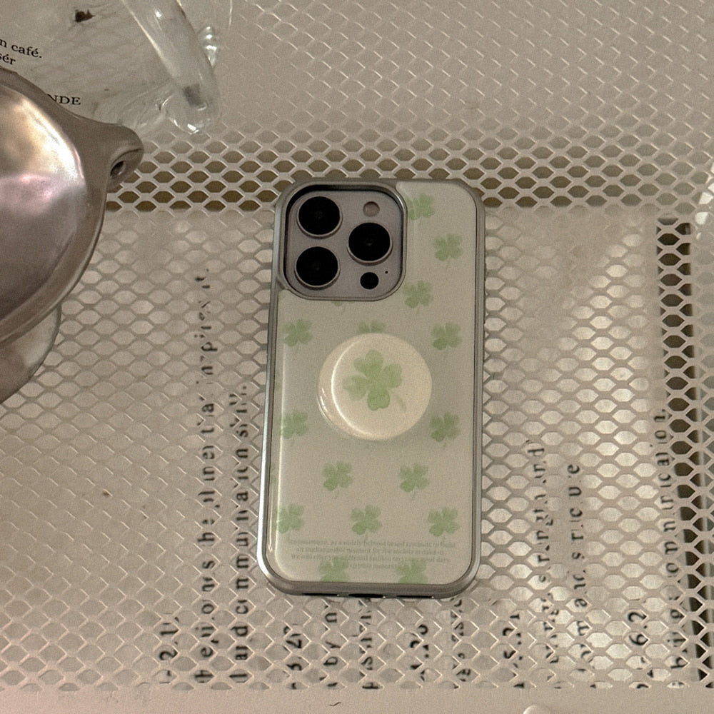 Clover Wish Phone Case (Silver bumper case)