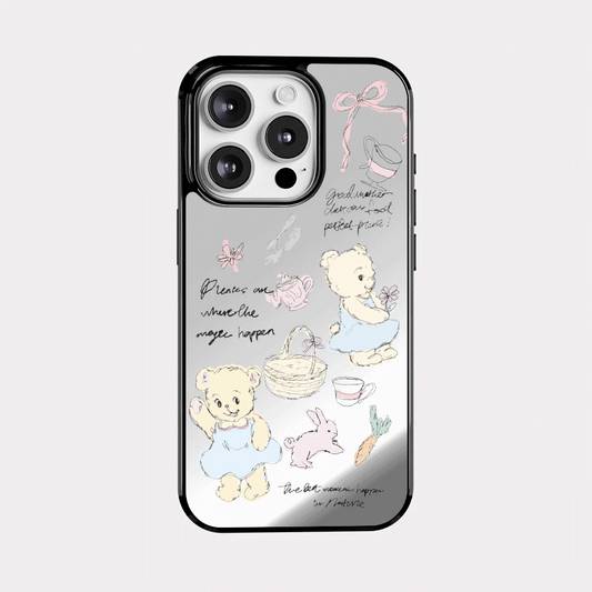 Bear Picnic Time Mirror Bumper Case (鏡面殼)