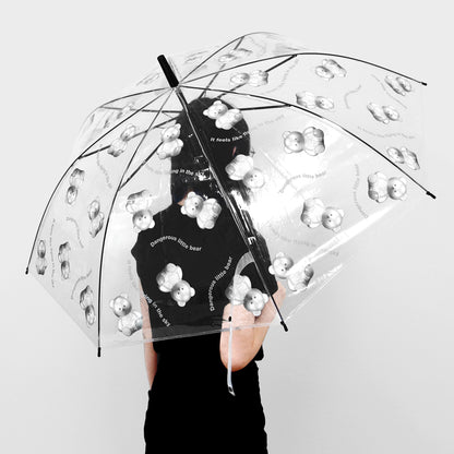 【現貨95折】STEEL COVY PATTERN-CLEAR UMBRELLA