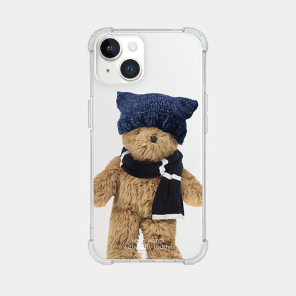 Winter Fluffy Teddy Phone Case (Clear/Tank Clear)