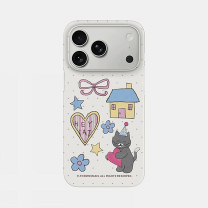 Hey Cat Little Homey Phone Case (Hard/Card Storage/Magsafe)