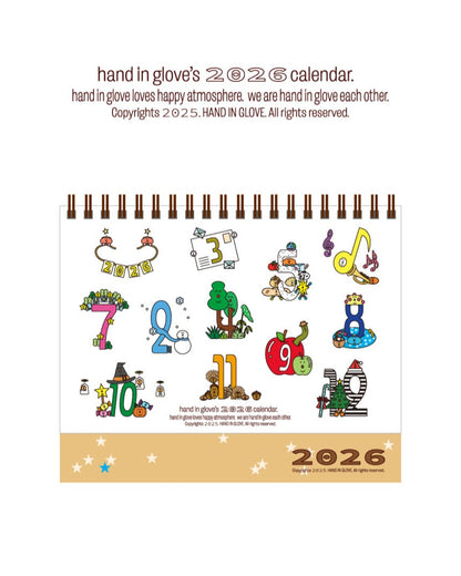 Hand In Glove 2026 Desk Calendar