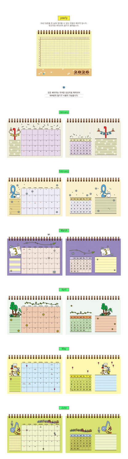 Hand In Glove 2026 Desk Calendar