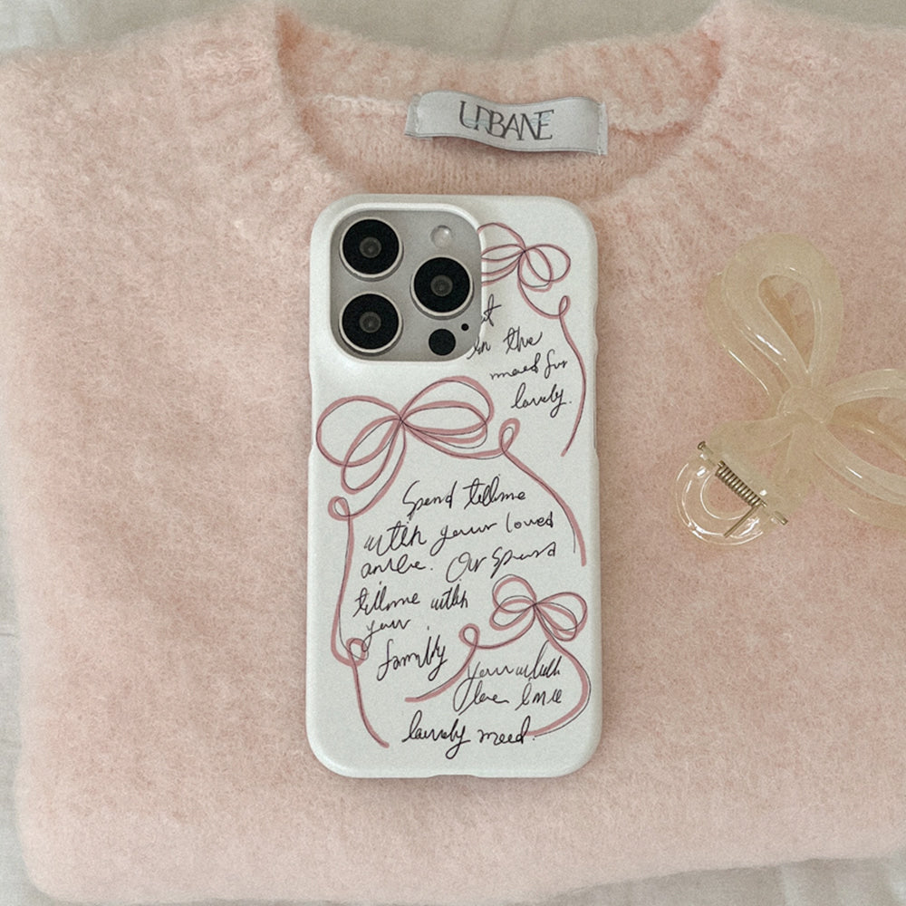 Spend Lovely Time Phone Case (Hard/Card Storage)