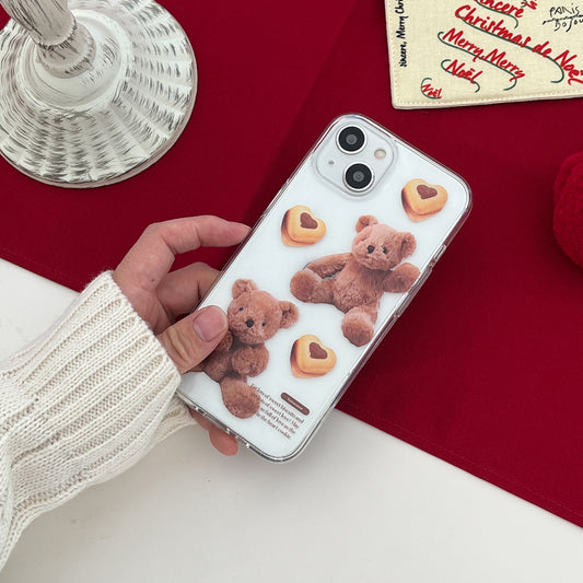 Pattern Sweet Some Teddy Phone Case (Clear/Tank Clear/Clear card storage)