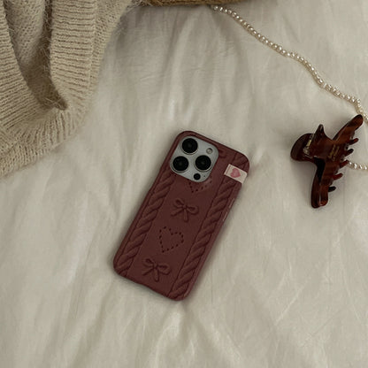 Bow My Heart Phone Case (Hard/Card Storage/Magsafe)