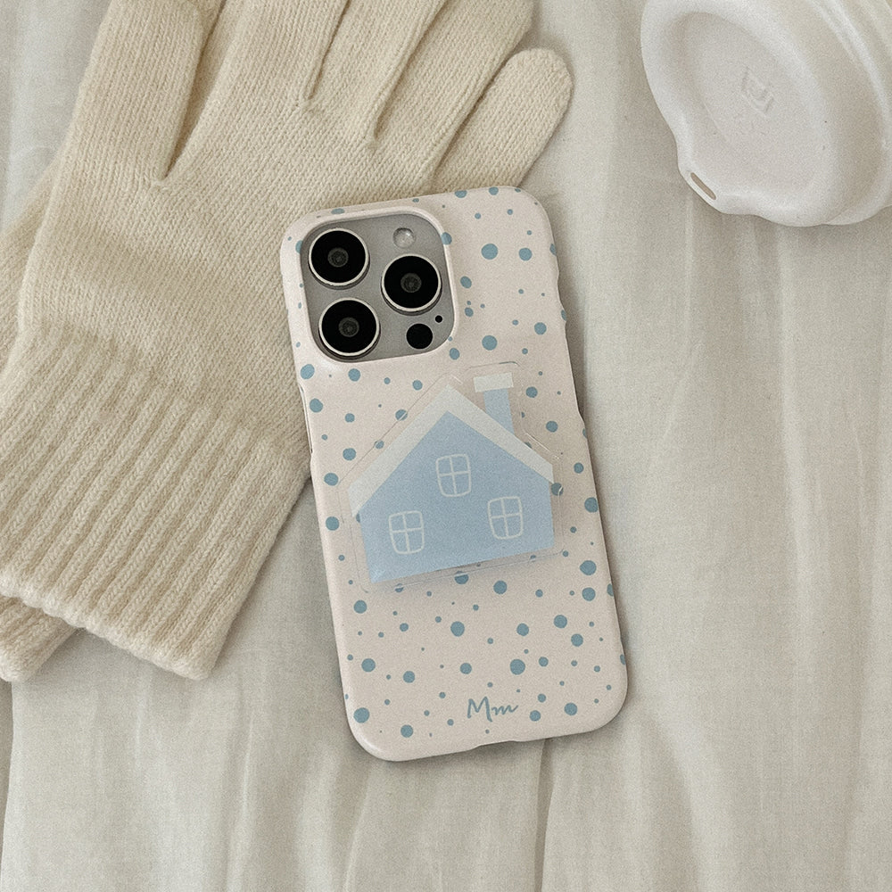 [mm] Snow Pattern Phone Case (Hard/Card Storage) (4色)