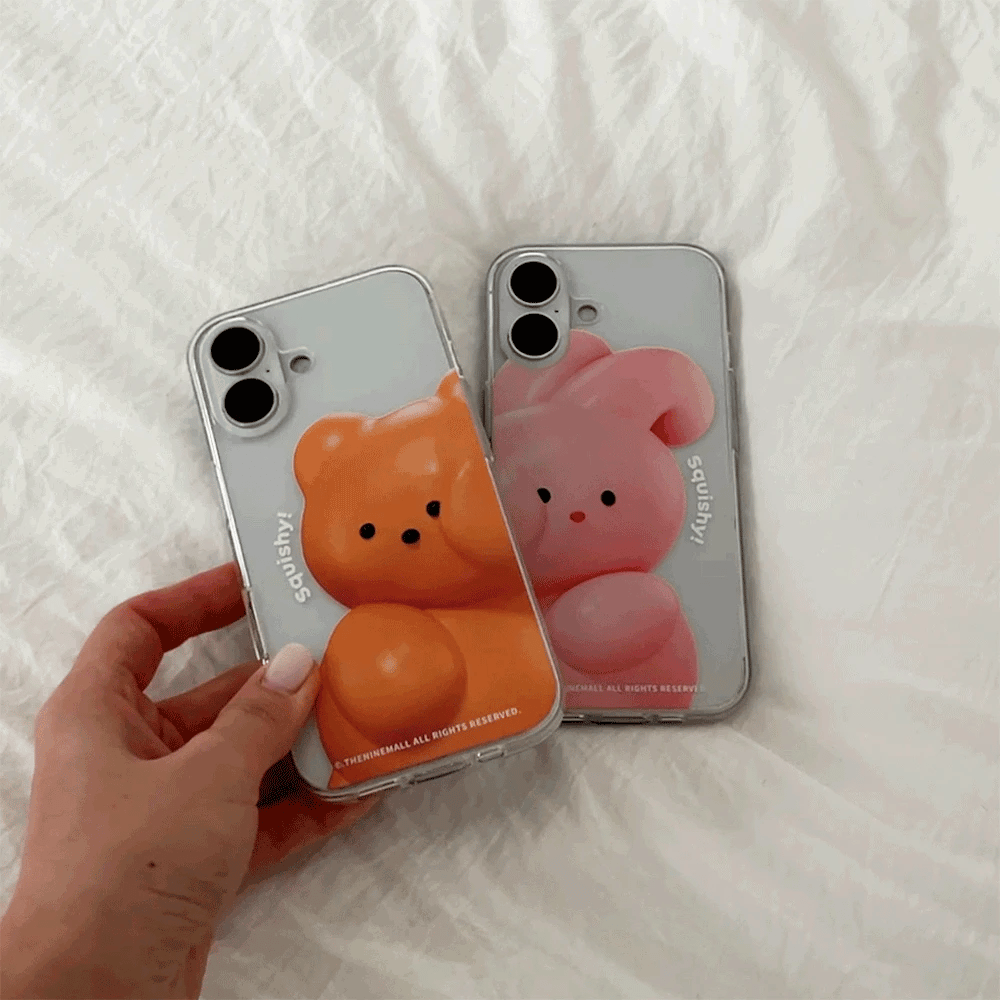 【1+1 set】Squishy Couple Phone Case (Clear 透明殼)