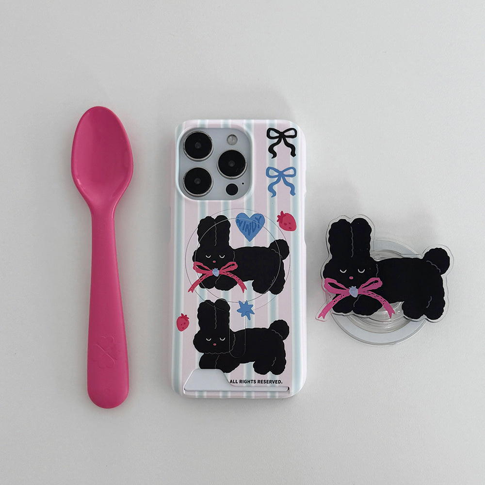 【Set】Pattern Black Windy (Magsafe Card Storage) + Magsafe Tok