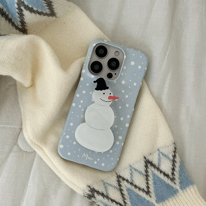 [mm] Snow Pattern Phone Case (Hard/Card Storage) (4色)