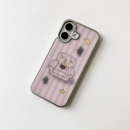 Second Morning Chilling Gumi Case (Glass Silver Bumper)