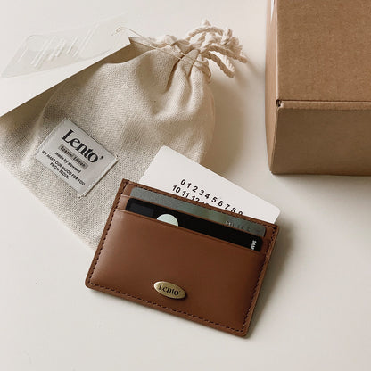 Slowand #LENTO. minimal card wallet (牛皮) - 5 color