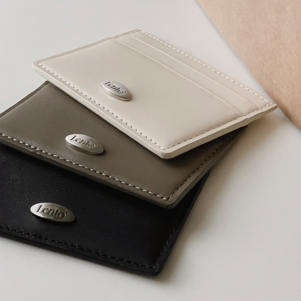 Slowand #LENTO. minimal card wallet (牛皮) - 5 color