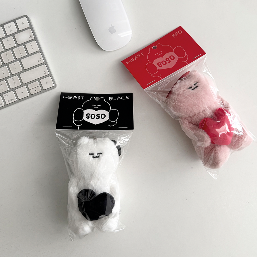-__-SOSO Heart Doll Keyring (2色)