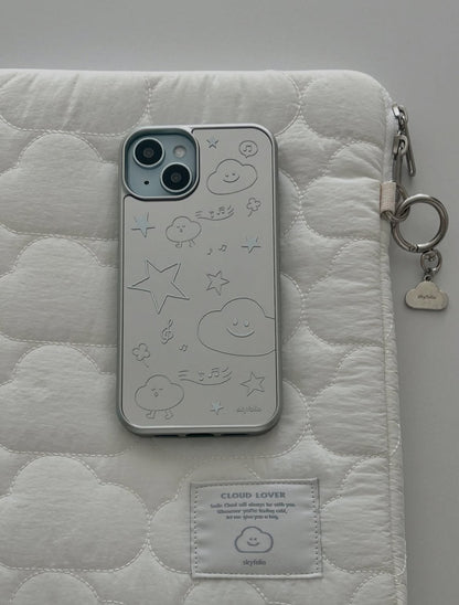 Skyfolio Clear Sky, Good Vibes Case (Mirror Silver Bumper)