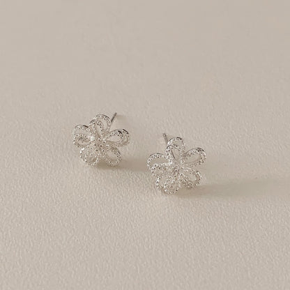 [Silver925] Mist Flower Silver Earrings/Necklace 套裝