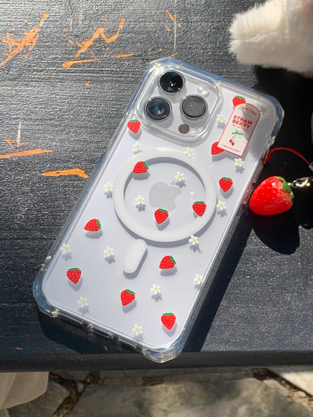 【加購價】Olivet Strawberry Pattern Clear/Magsafe Case