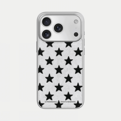Star Fluff Phone Case (Silver bumper)