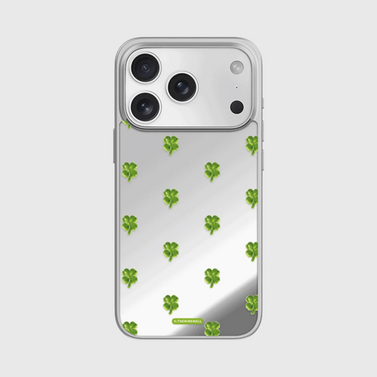 Lucky Clover Phone Case (Mirror silver bumper case)