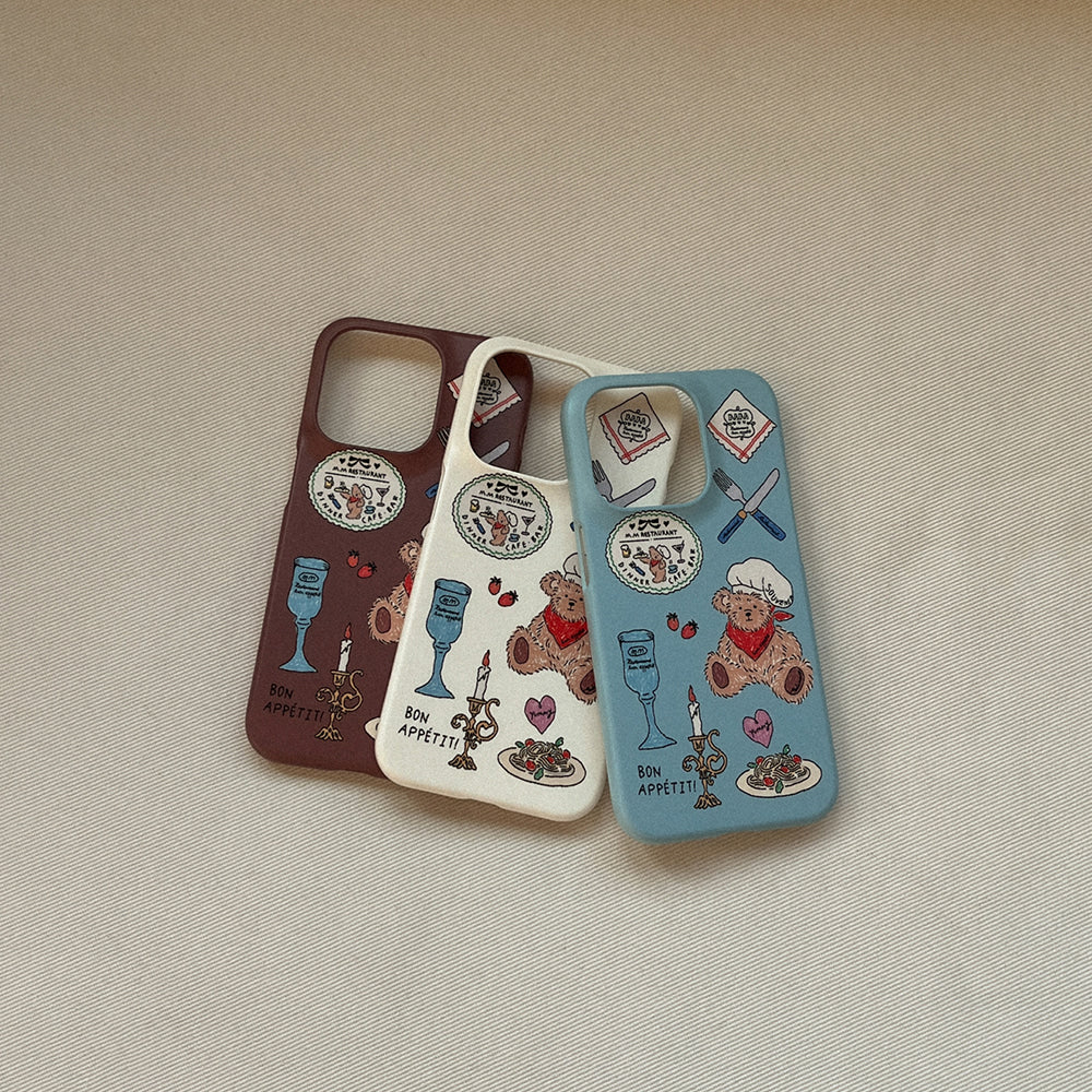 Vintage Restaurant Pattern Phone Case (Hard/Card Storage/Magsafe)