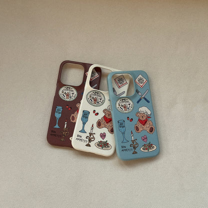 Vintage Restaurant Pattern Phone Case (Hard/Card Storage/Magsafe)