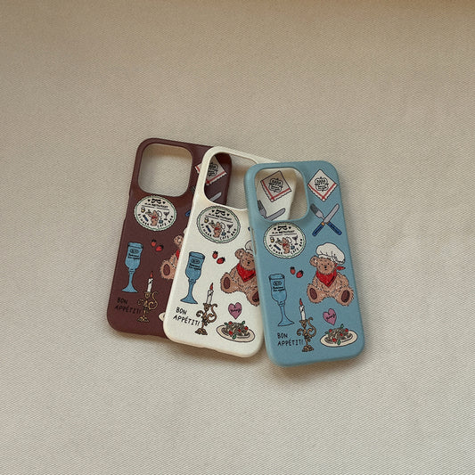 Vintage Restaurant Pattern Phone Case (Hard/Card Storage/Magsafe)