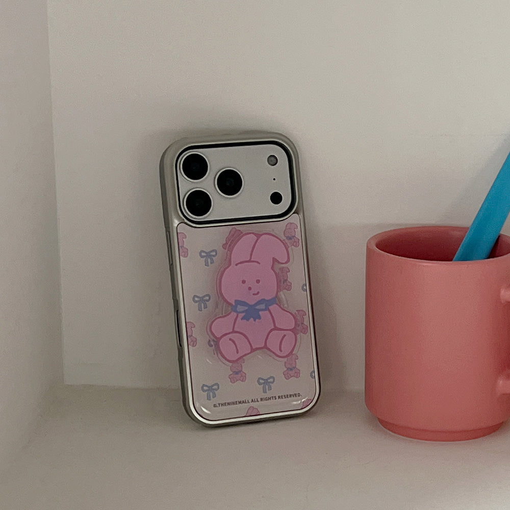 Windy Ribbon Picnic Phone Case (Silver bumper)