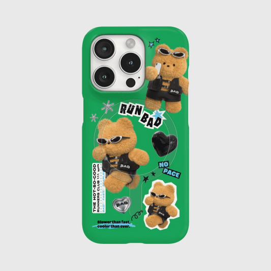 Pattern Running Bad Friends Phone Case (Hard/Card Storage/Magsafe)