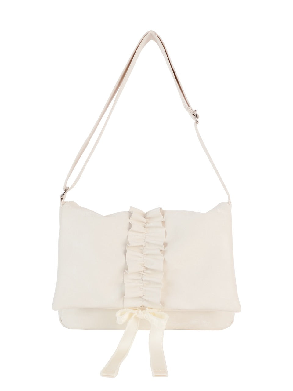 Ovuni Ruffle Envelope Bag_Ivory