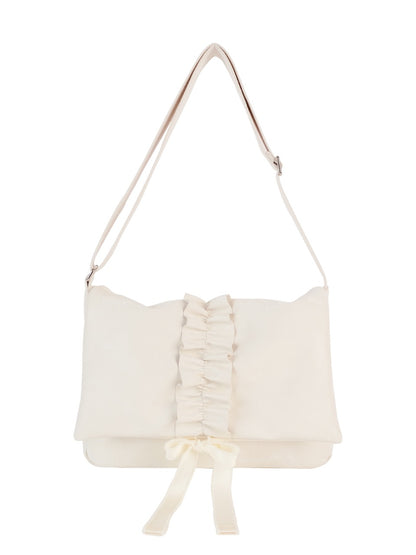 Ovuni Ruffle Envelope Bag_Ivory