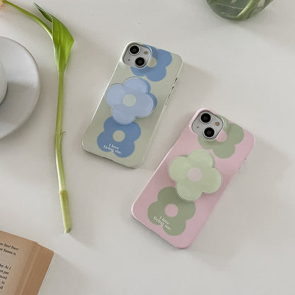 Flower Drops Gradation Phone Case (Hard/Card Storage) (2色)