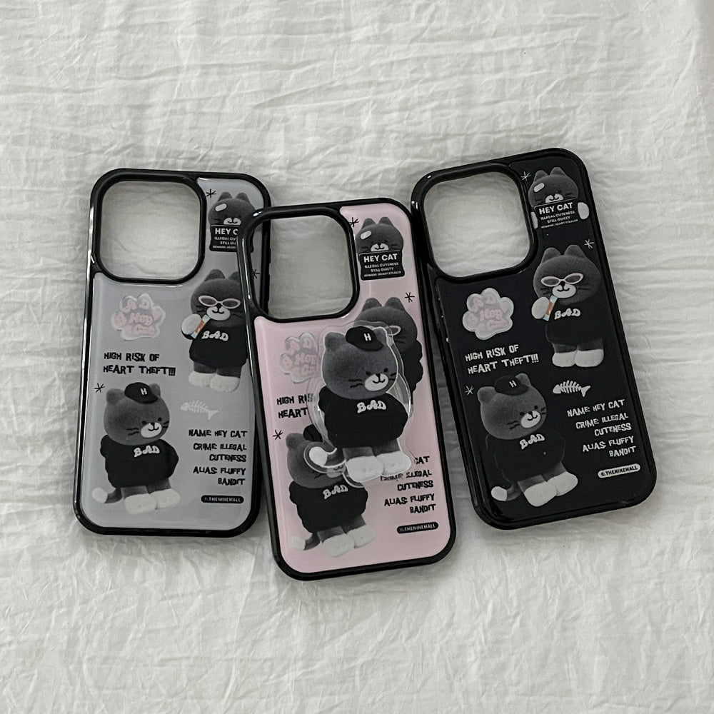 【Set】Pattern Bad Hey Cat (Epoxy Bumper) + Acrylic Tok
