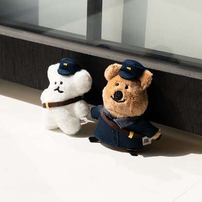 Dinotaeng Quokka & BOBO Post Flatfur Keyring