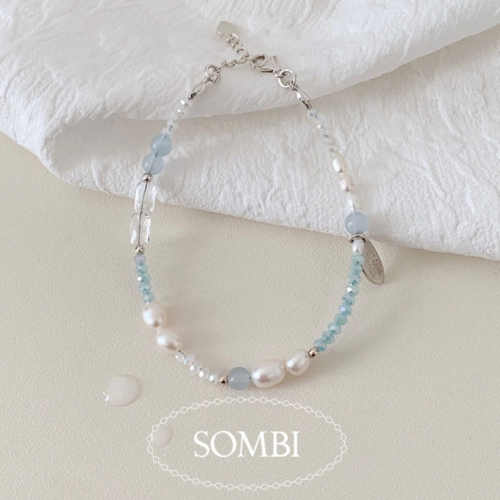[SOMBI/Silver925] Underwater Freshwater Pearl Silver Bracelet